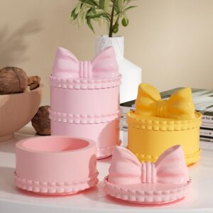 (1 Pc) Trinket box | Jewellery box | Concrete jewellery box | Cement jar | Jewellery storage jar | home decoration item