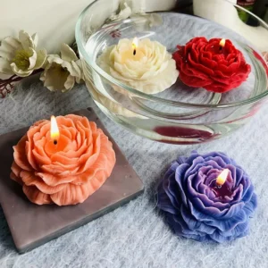 (1 Pc) Poney flower Scented candle Flower candle in multi colours customization also available