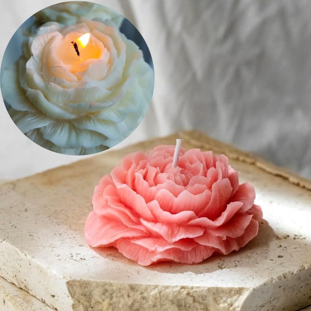 (1 Pc) Poney flower Scented candle Flower candle in multi colours customization also available - Image 2