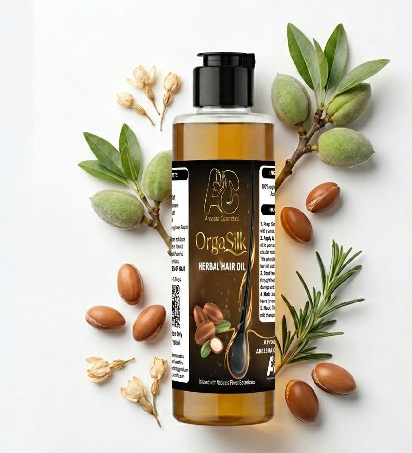 OrgaSilk Herbal Hair Oil By Areesha Cosmetics